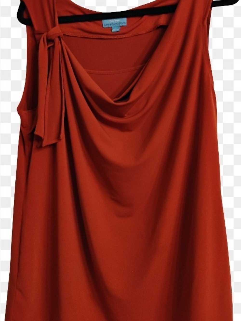 Simply Vera Vera Wang Red Orange Draped Camisole